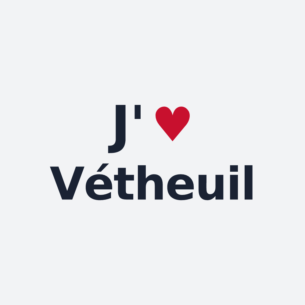 Poster personnalisé Vétheuil — design J'aime Vétheuil