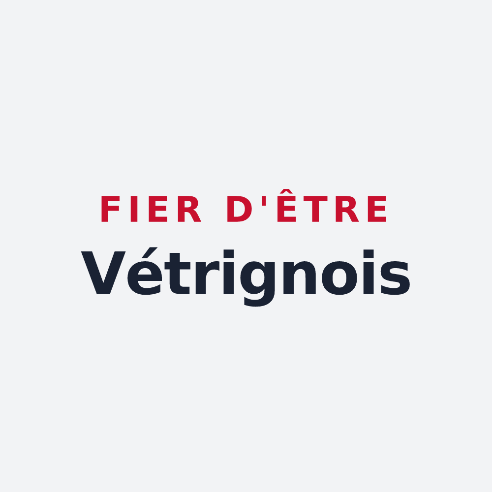 Poster « Fier d'être Vétrignois » — design pour Vétrigne
