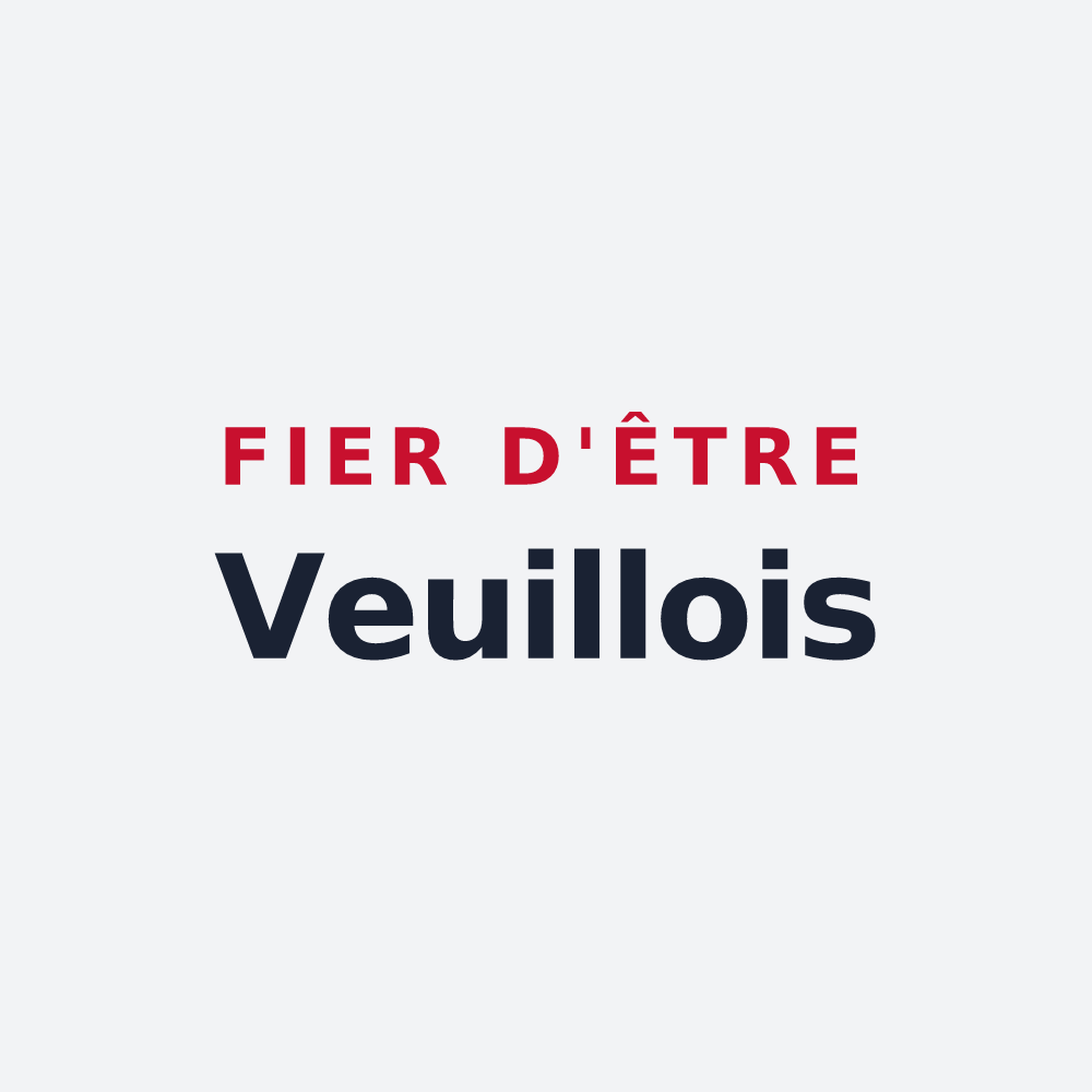 Poster « Fier d'être Veuillois » — design pour Veuil