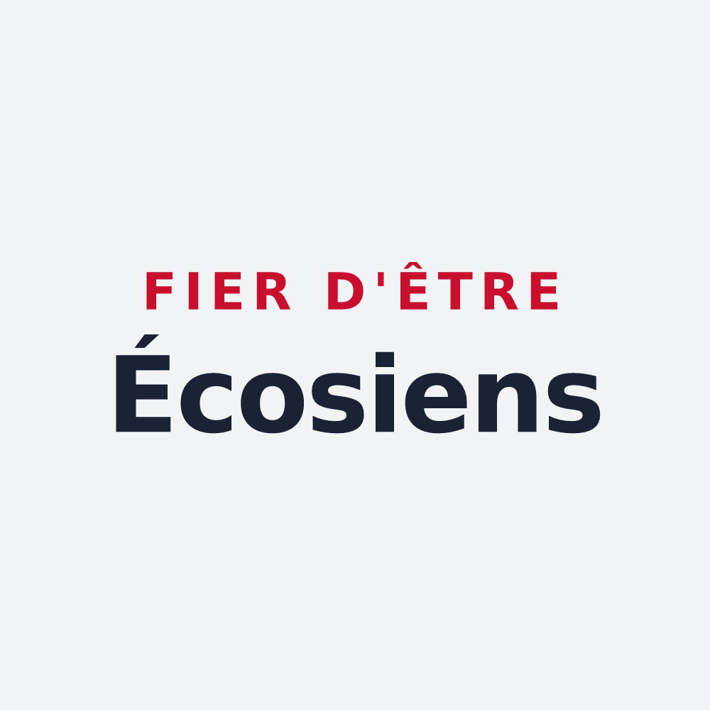 Poster « Fier d'être Écosiens » — design pour Vexin-sur-Epte
