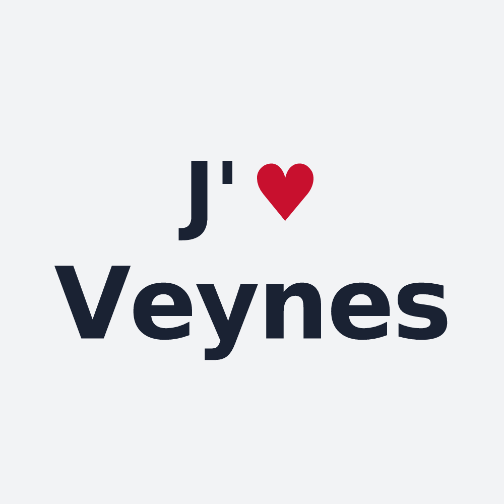 Poster personnalisé Veynes — design J'aime Veynes