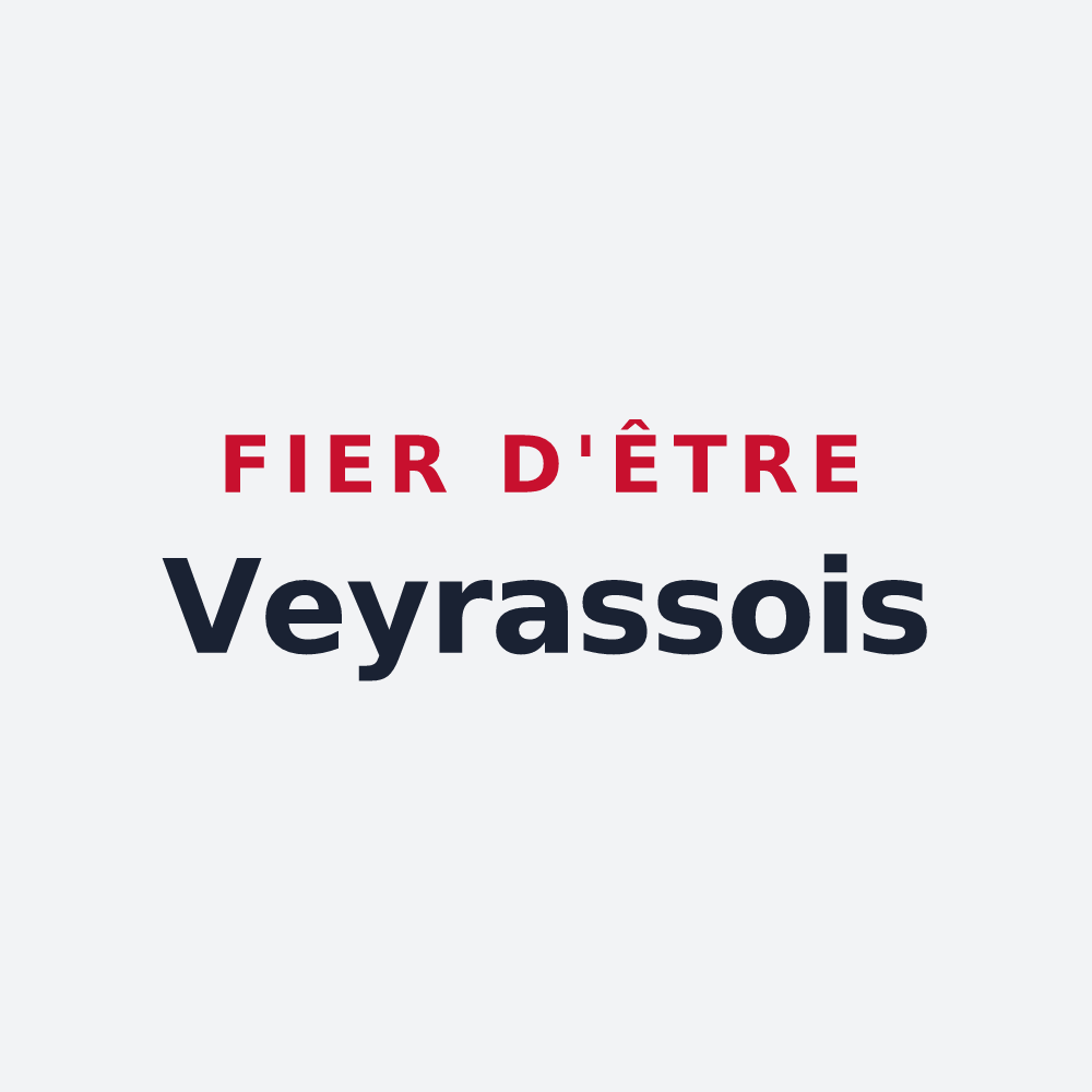 Poster « Fier d'être Veyrassois » — design pour Veyras