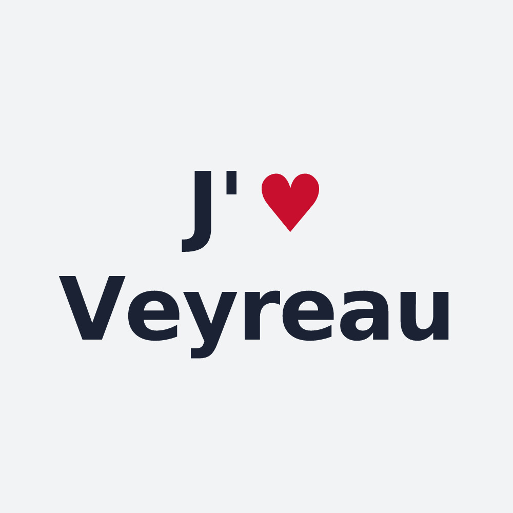 Poster personnalisé Veyreau — design J'aime Veyreau