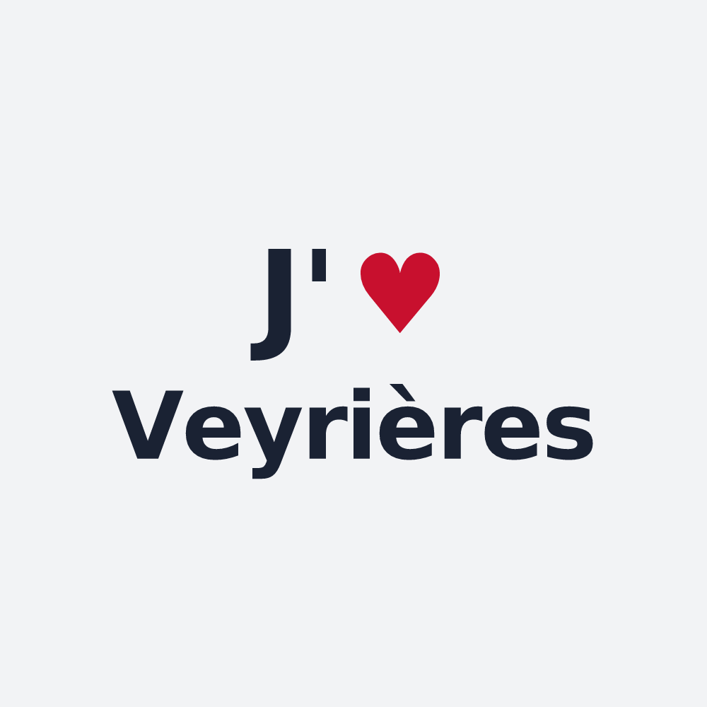 Poster personnalisé Veyrières — design J'aime Veyrières