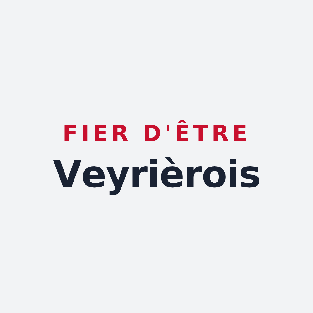 Poster « Fier d'être Veyrièrois » — design pour Veyrières