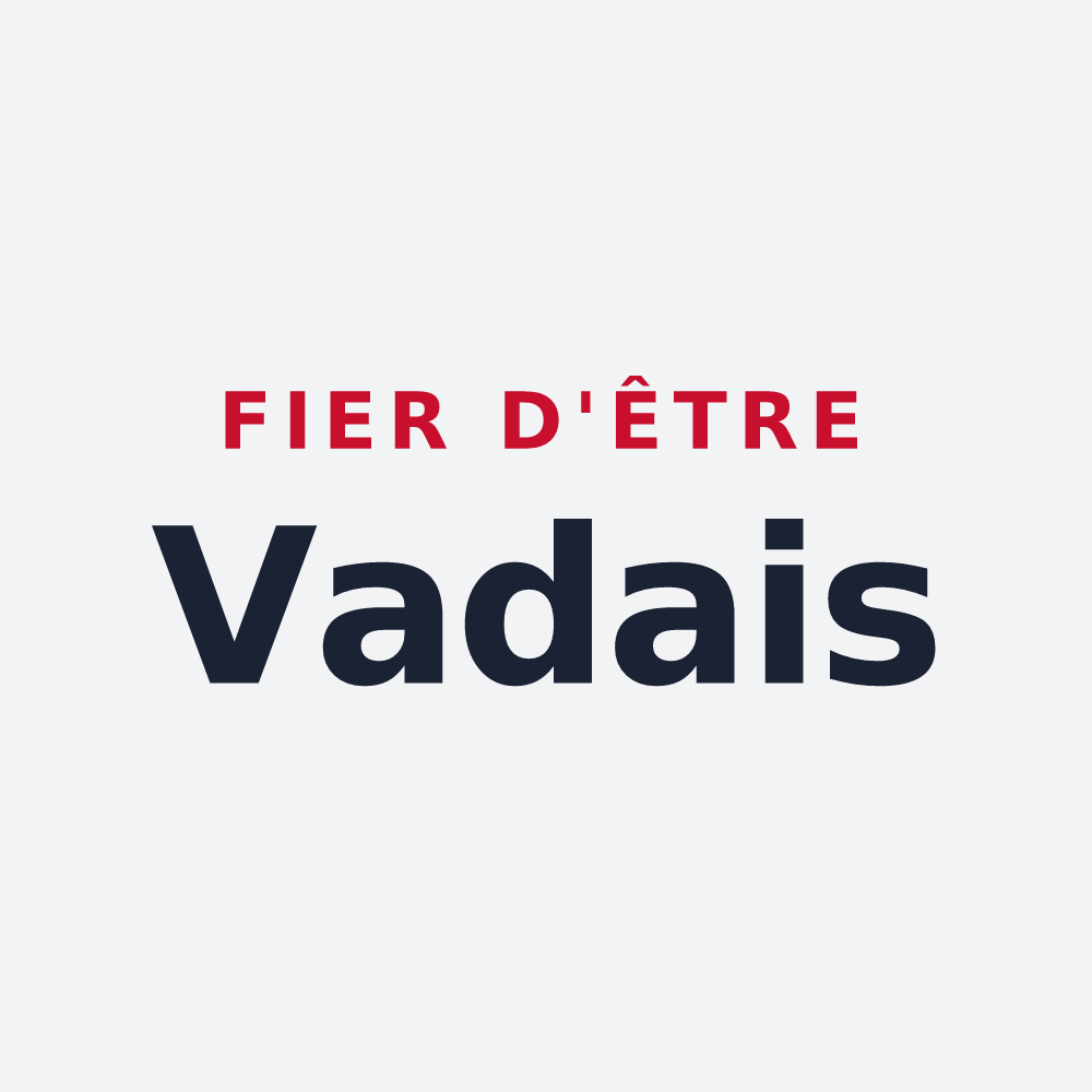 Poster « Fier d'être Vadais » — design pour Vez