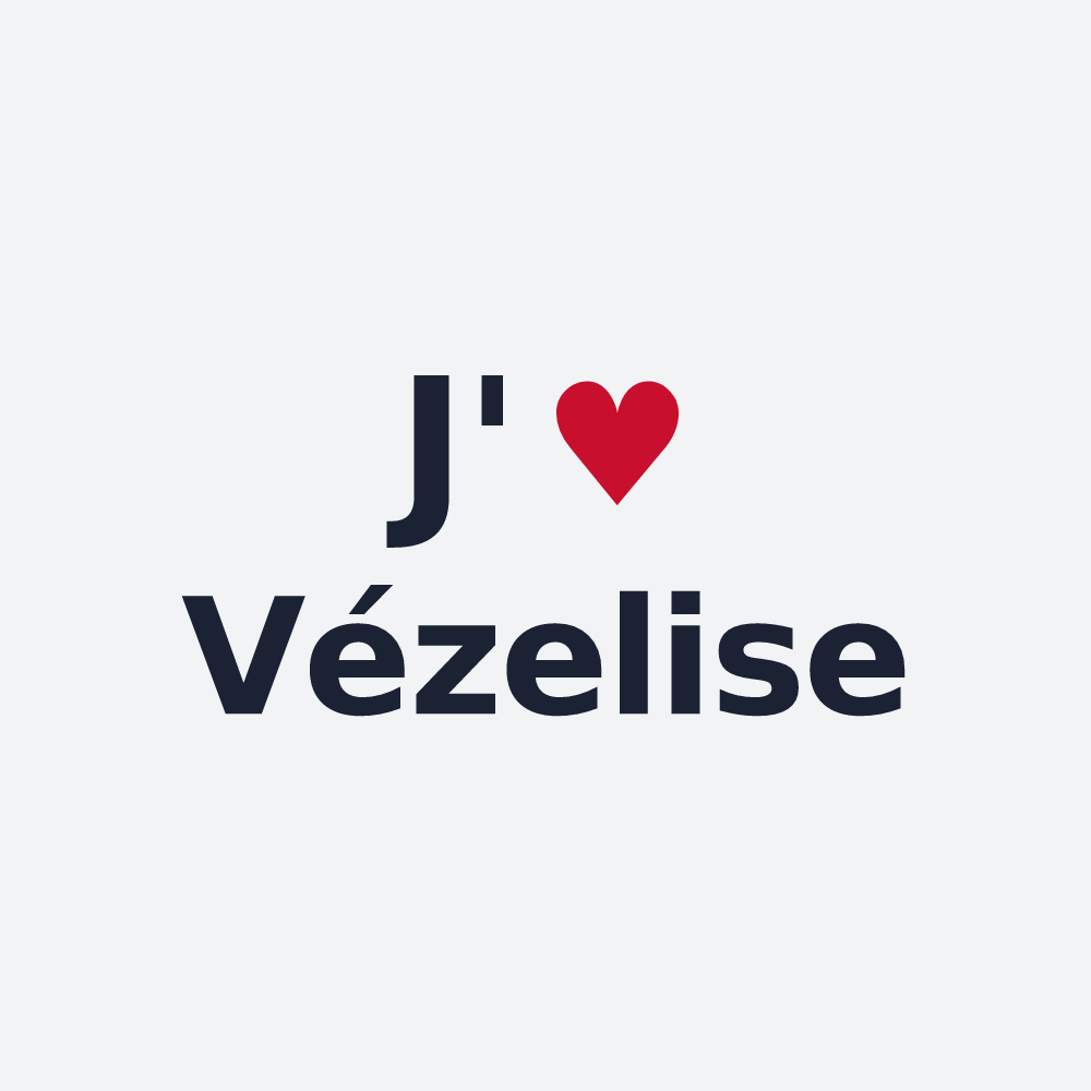 Poster personnalisé Vézelise — design J'aime Vézelise