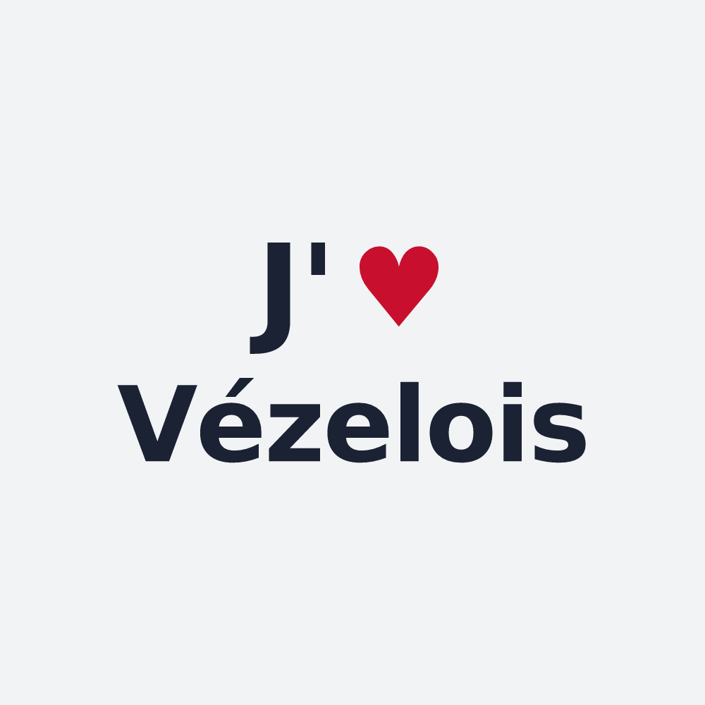 Poster personnalisé Vézelois — design J'aime Vézelois