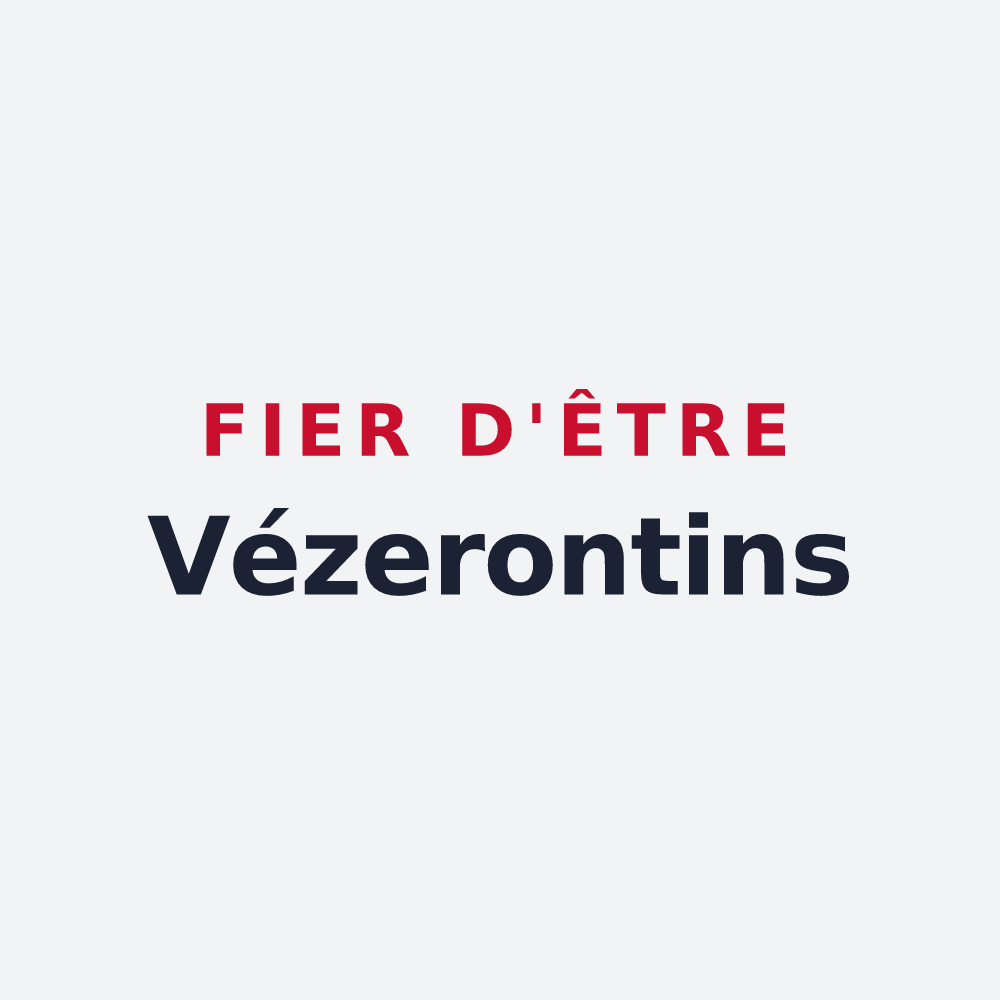 Poster « Fier d'être Vézerontins » — design pour Vézeronce-Curtin