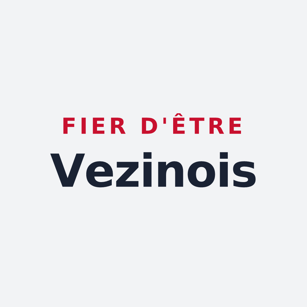 Poster « Fier d'être Vezinois » — design pour Vezin-le-Coquet