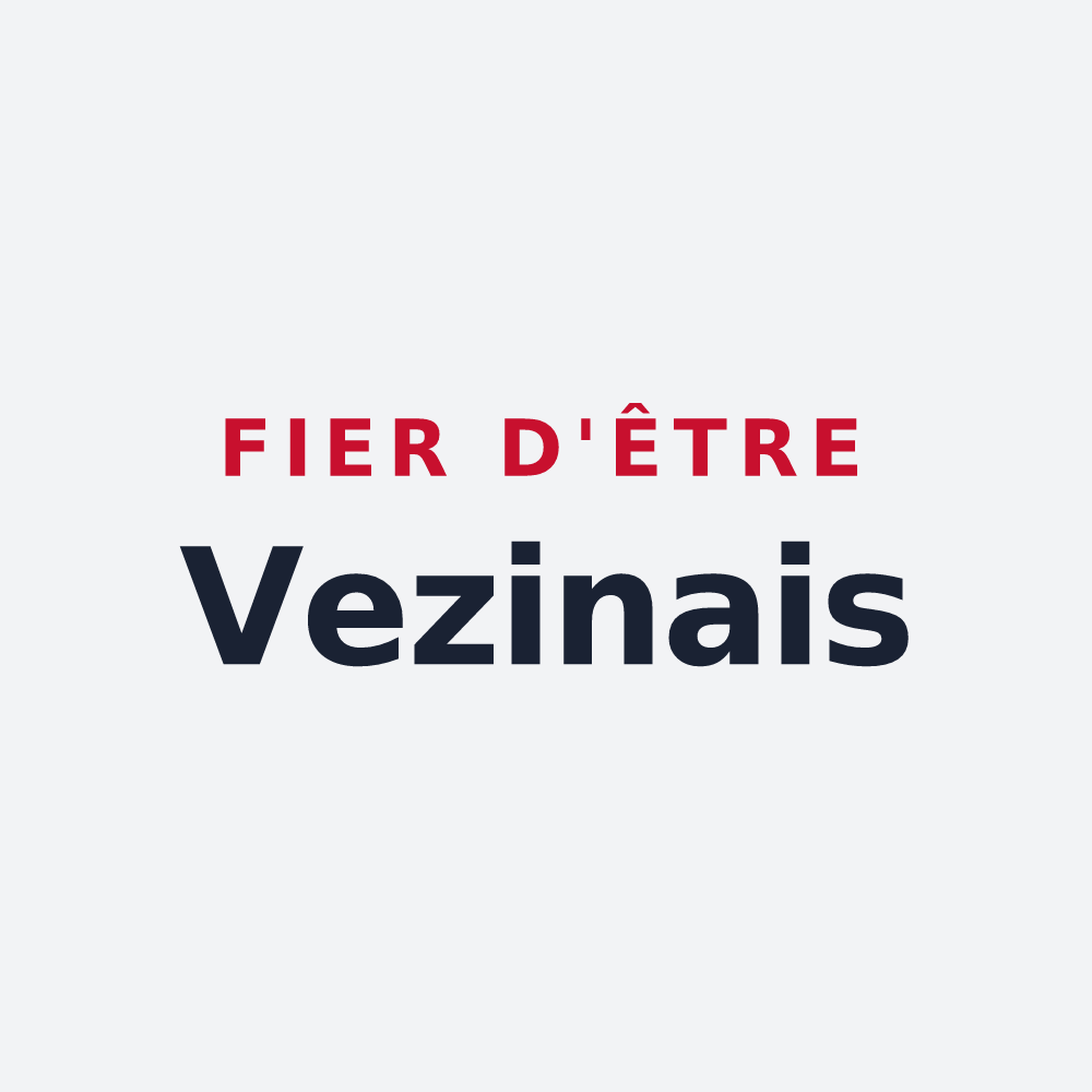 Poster « Fier d'être Vezinais » — design pour Vezins