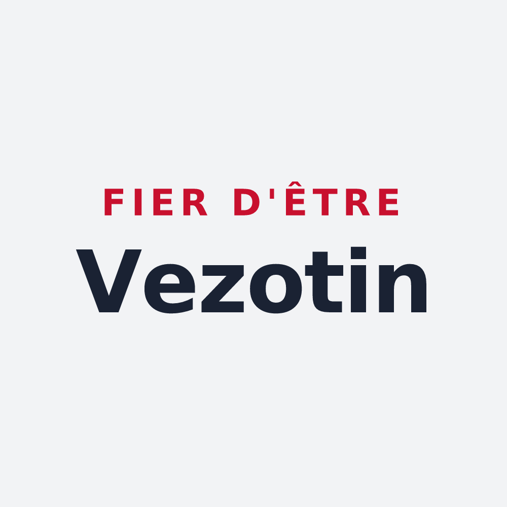 Poster « Fier d'être Vezotin » — design pour Vezot