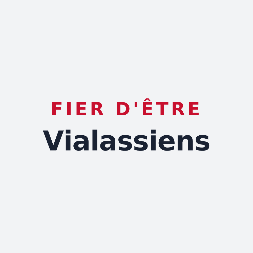 Poster « Fier d'être Vialassiens » — design pour Vialas