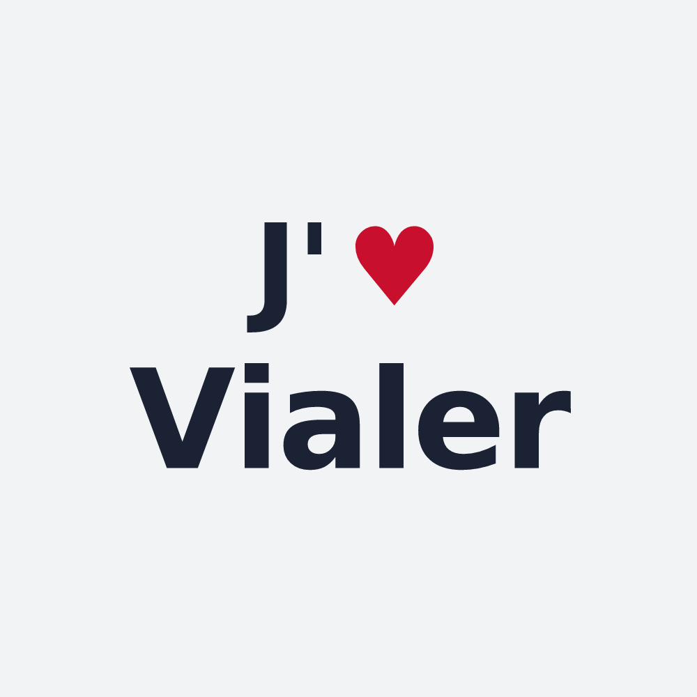 Poster personnalisé Vialer — design J'aime Vialer