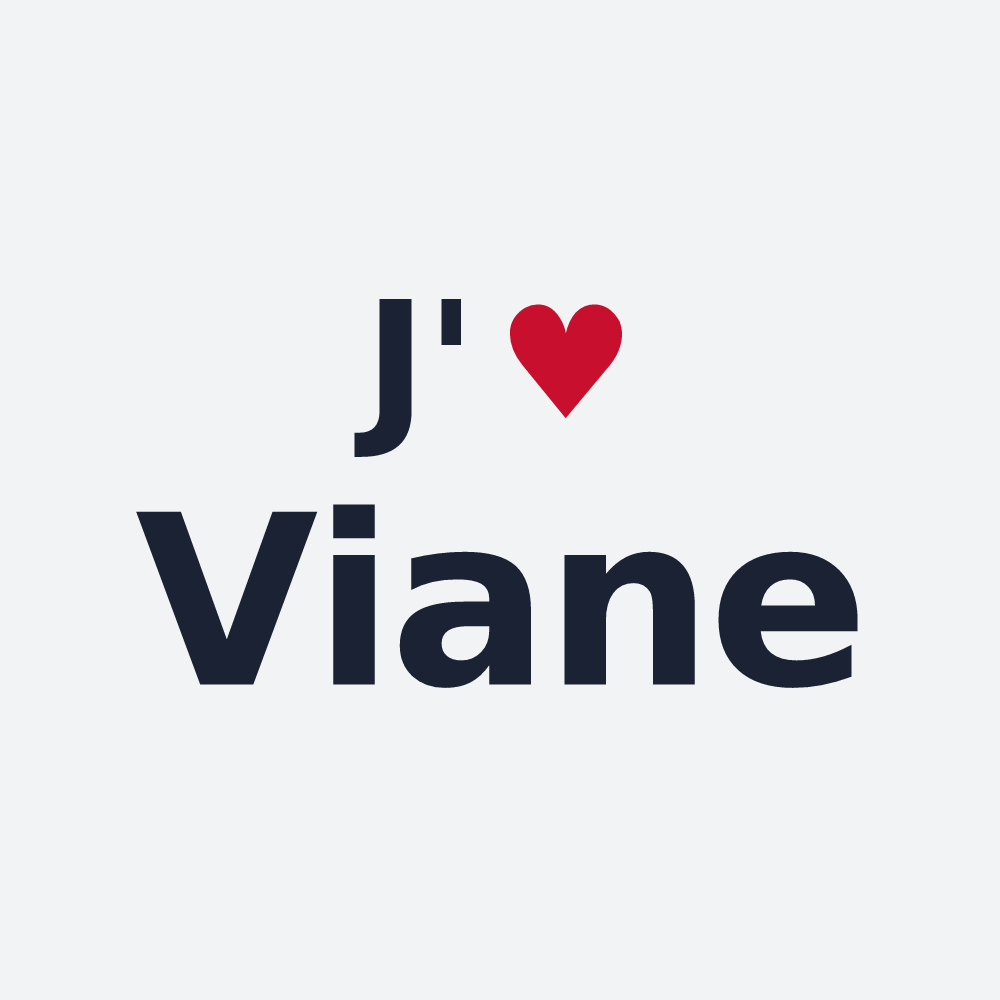 Poster personnalisé Viane — design J'aime Viane