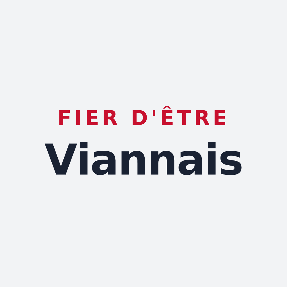 Poster « Fier d'être Viannais » — design pour Vianne