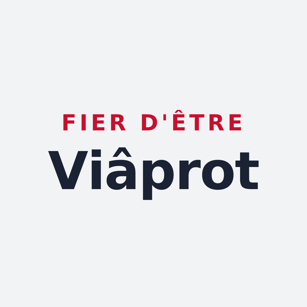 Poster « Fier d'être Viâprot » — design pour Viâpres-le-Petit