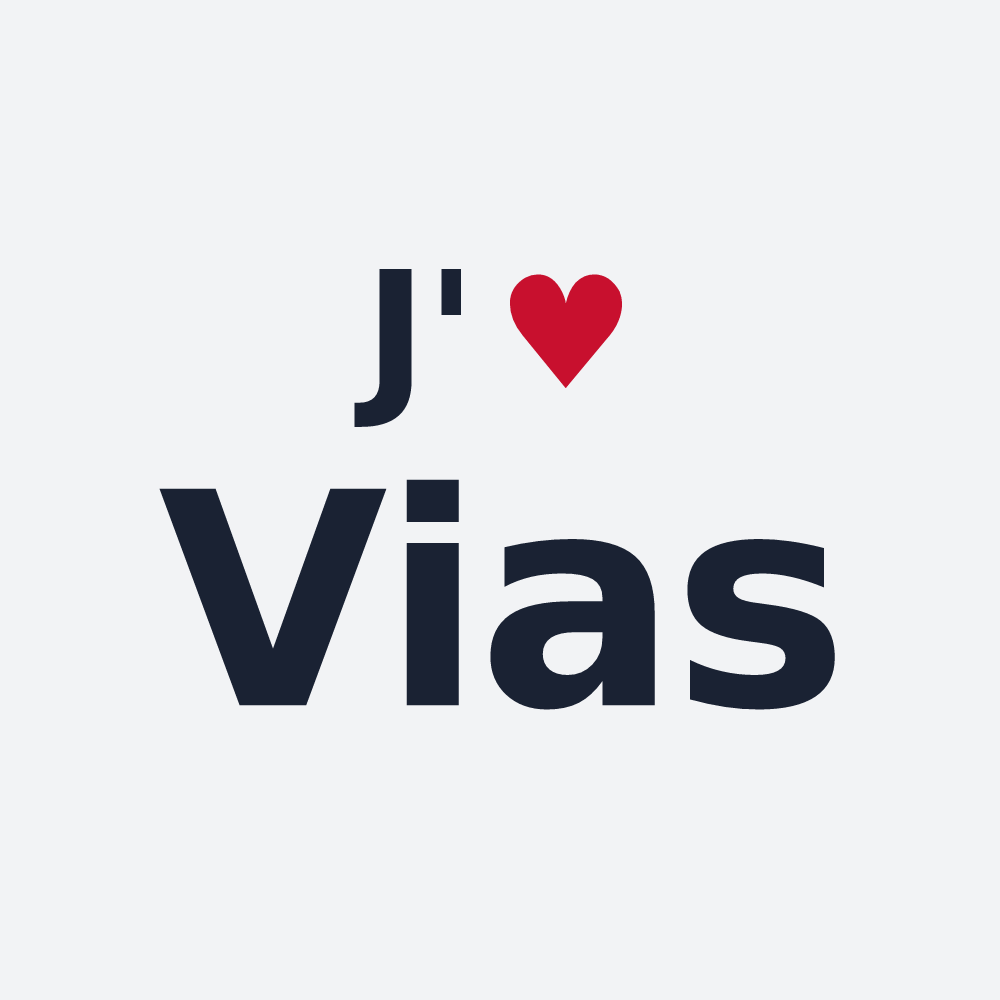 Poster personnalisé Vias — design J'aime Vias