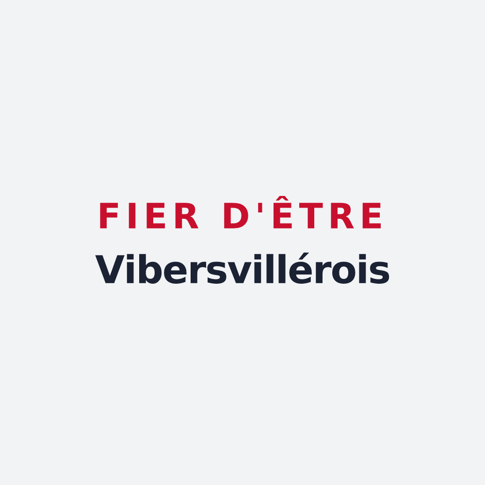 Poster « Fier d'être Vibersvillérois » — design pour Vibersviller