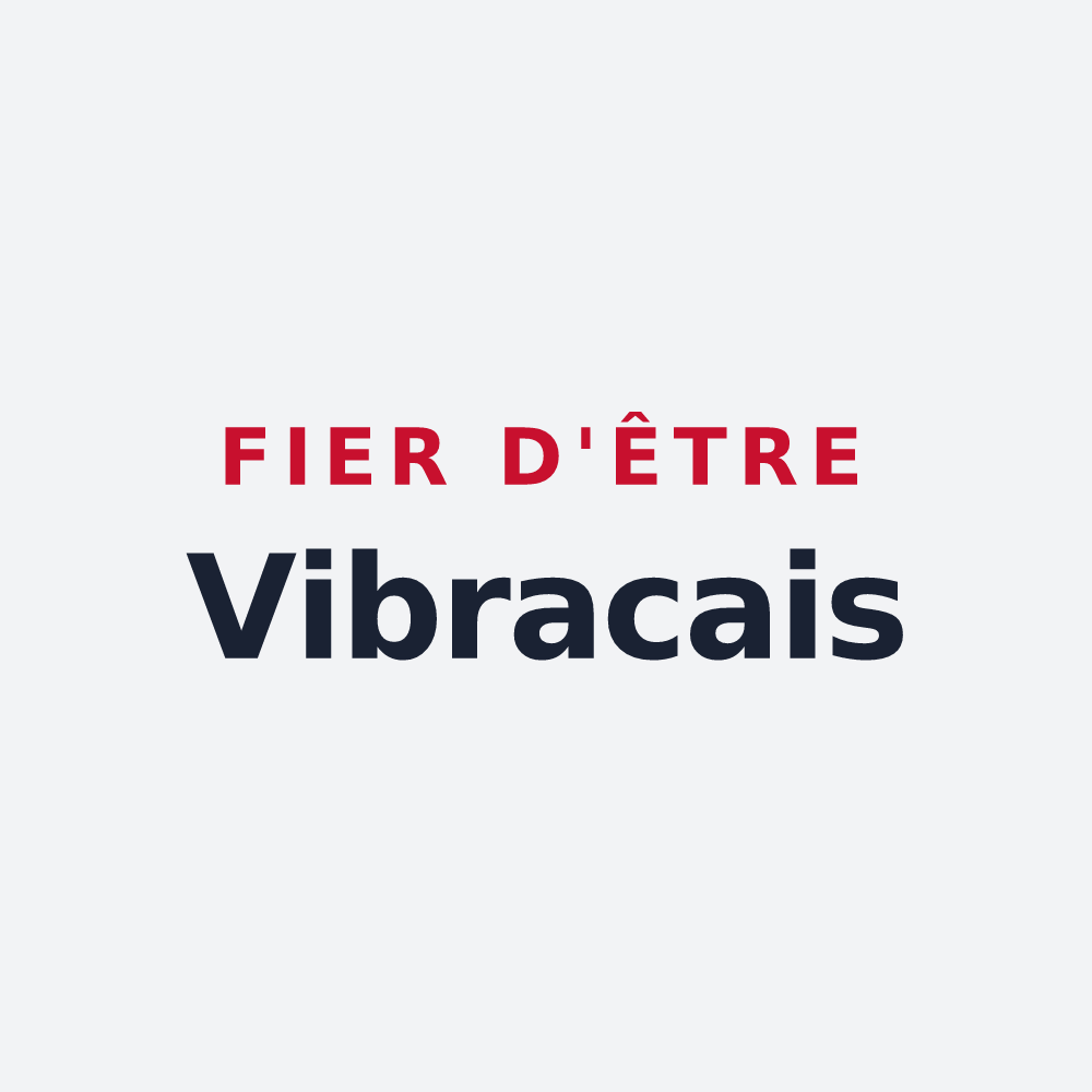 Poster « Fier d'être Vibracais » — design pour Vibrac