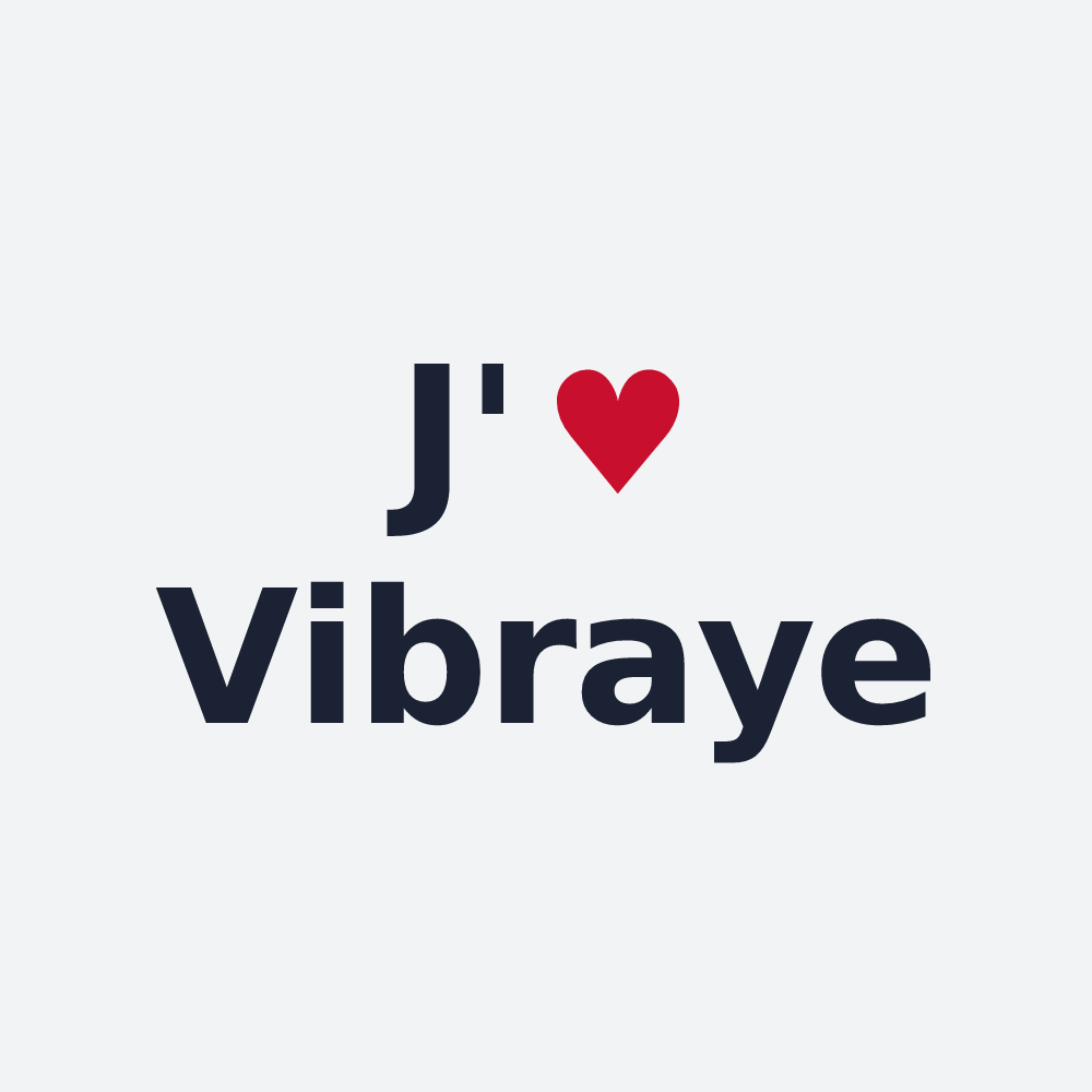 Poster personnalisé Vibraye — design J'aime Vibraye