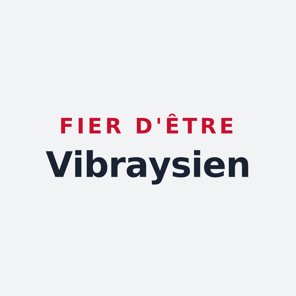 Poster « Fier d'être Vibraysien » — design pour Vibraye