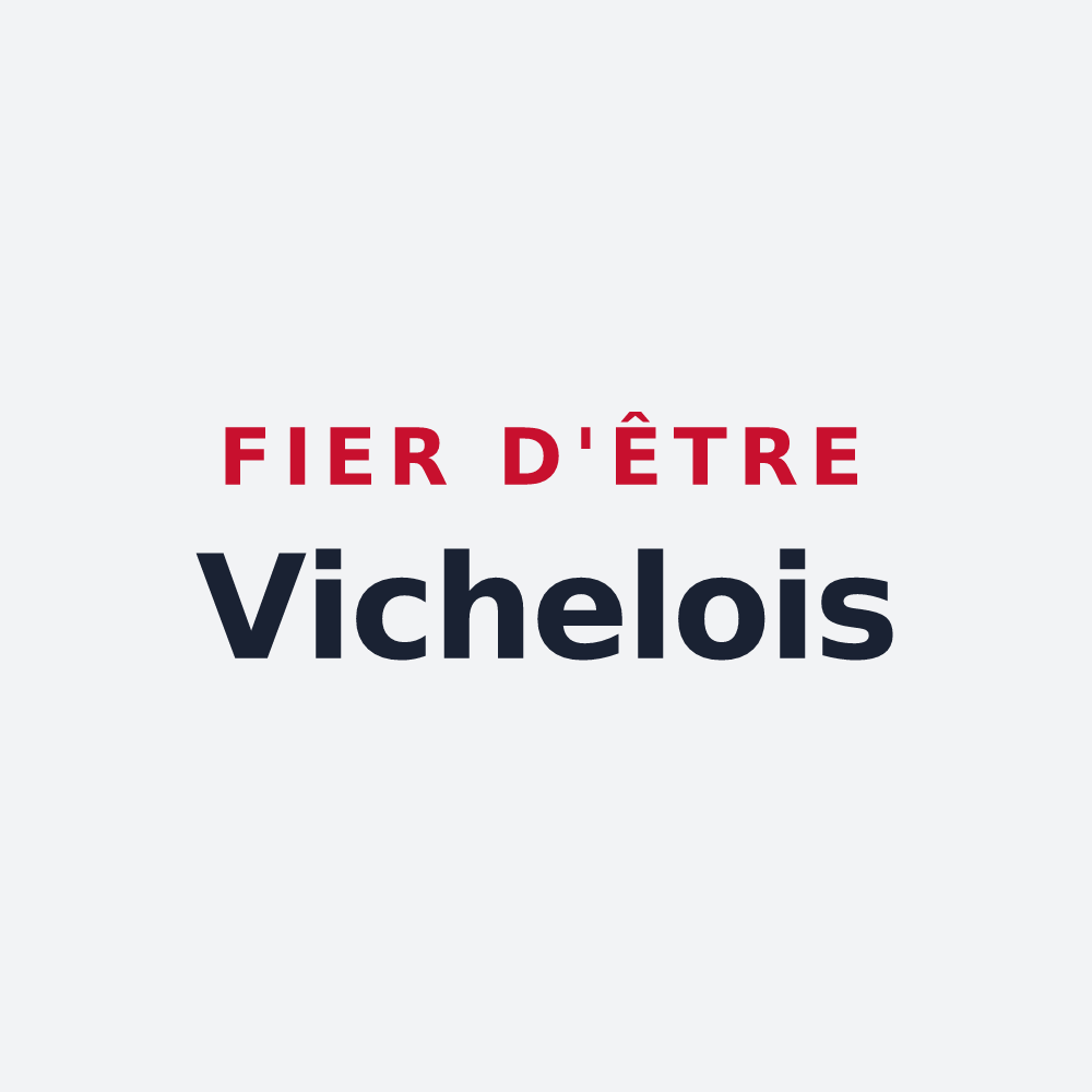 Poster « Fier d'être Vichelois » — design pour Vichel-Nanteuil