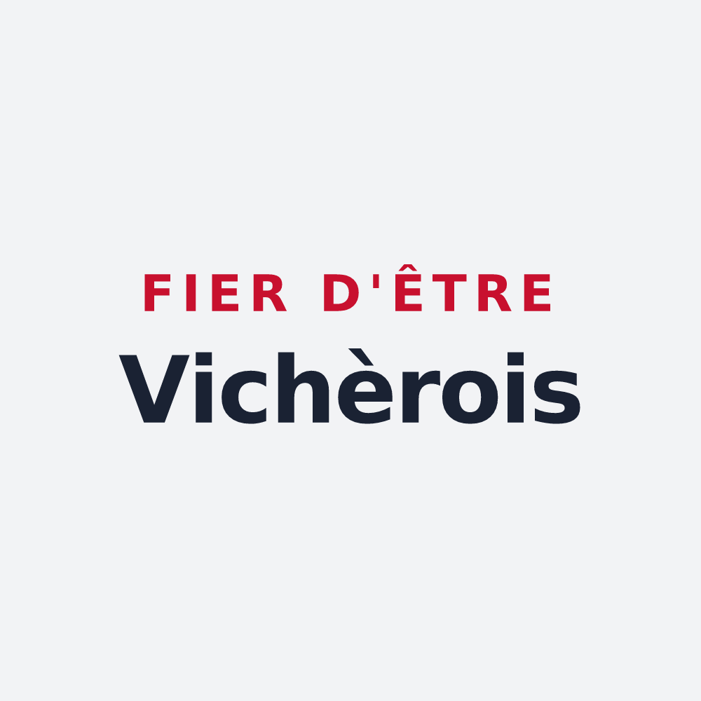 Poster « Fier d'être Vichèrois » — design pour Vichères
