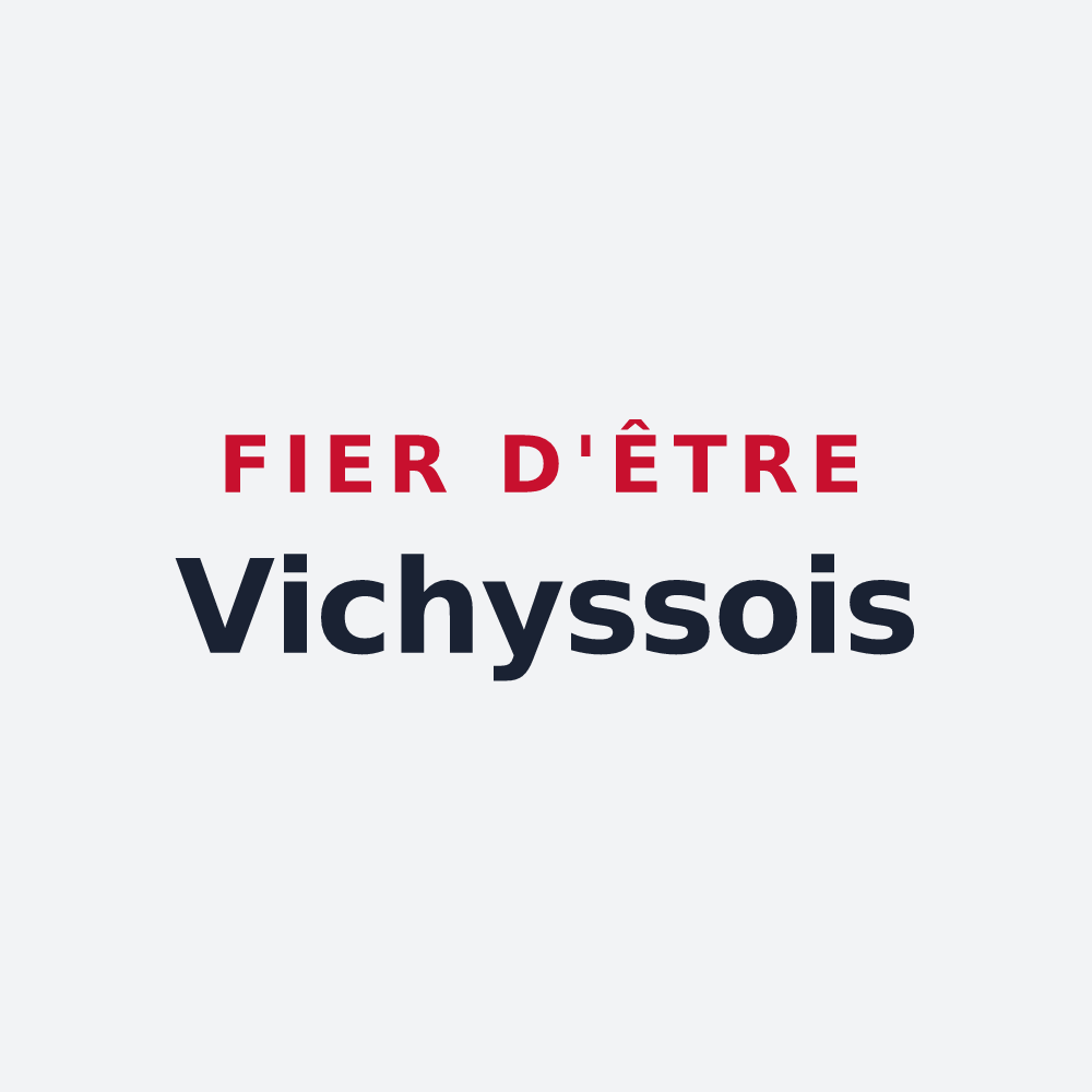 Poster « Fier d'être Vichyssois » — design pour Vichy