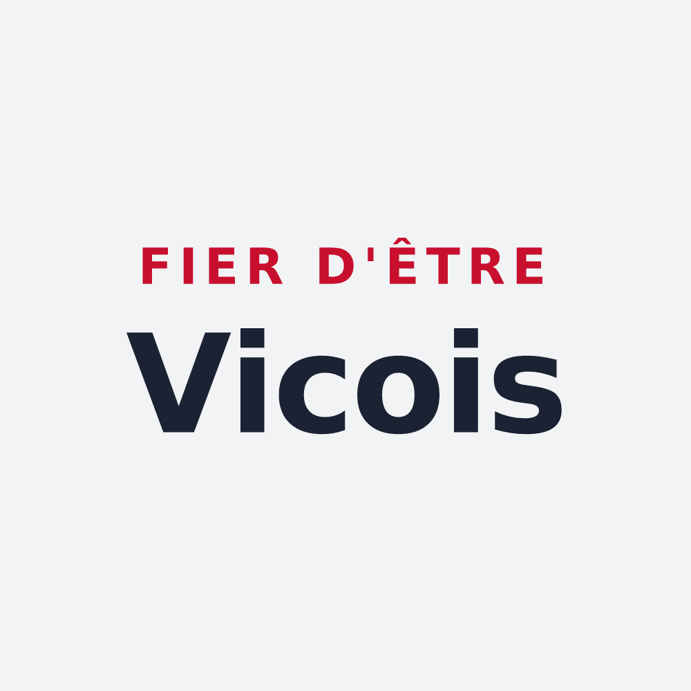 Poster « Fier d'être Vicois » — design pour Vicq