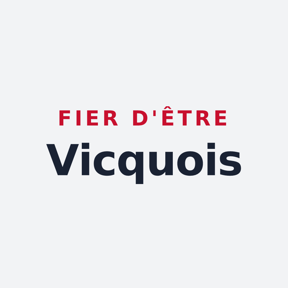 Poster « Fier d'être Vicquois » — design pour Vicq