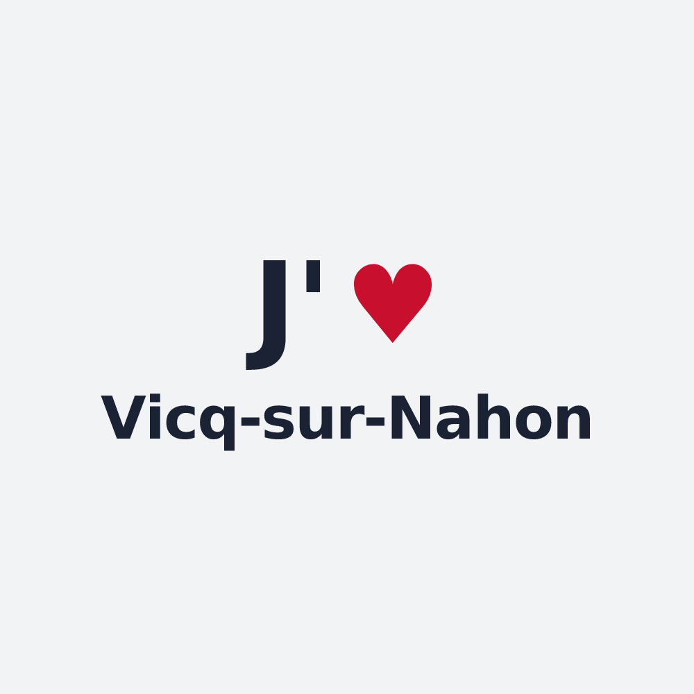 Poster personnalisé Vicq-sur-Nahon — design J'aime Vicq-sur-Nahon