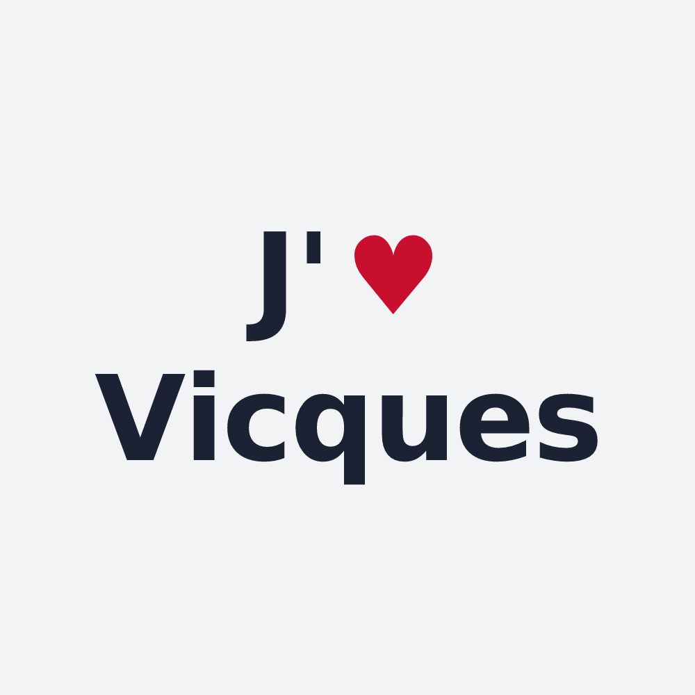 Poster personnalisé Vicques — design J'aime Vicques