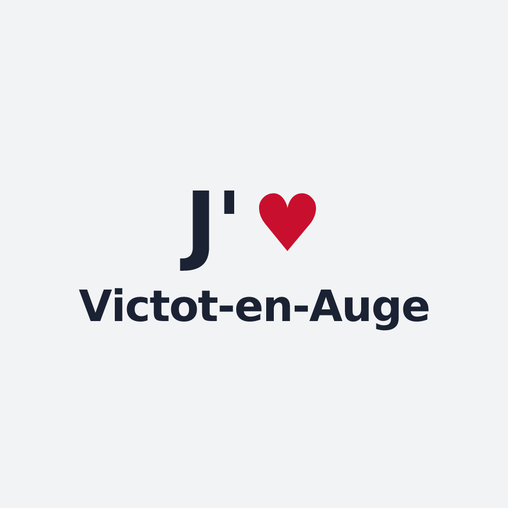 Poster personnalisé Victot-en-Auge — design J'aime Victot-en-Auge