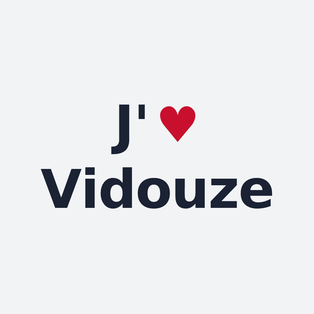 Poster personnalisé Vidouze — design J'aime Vidouze