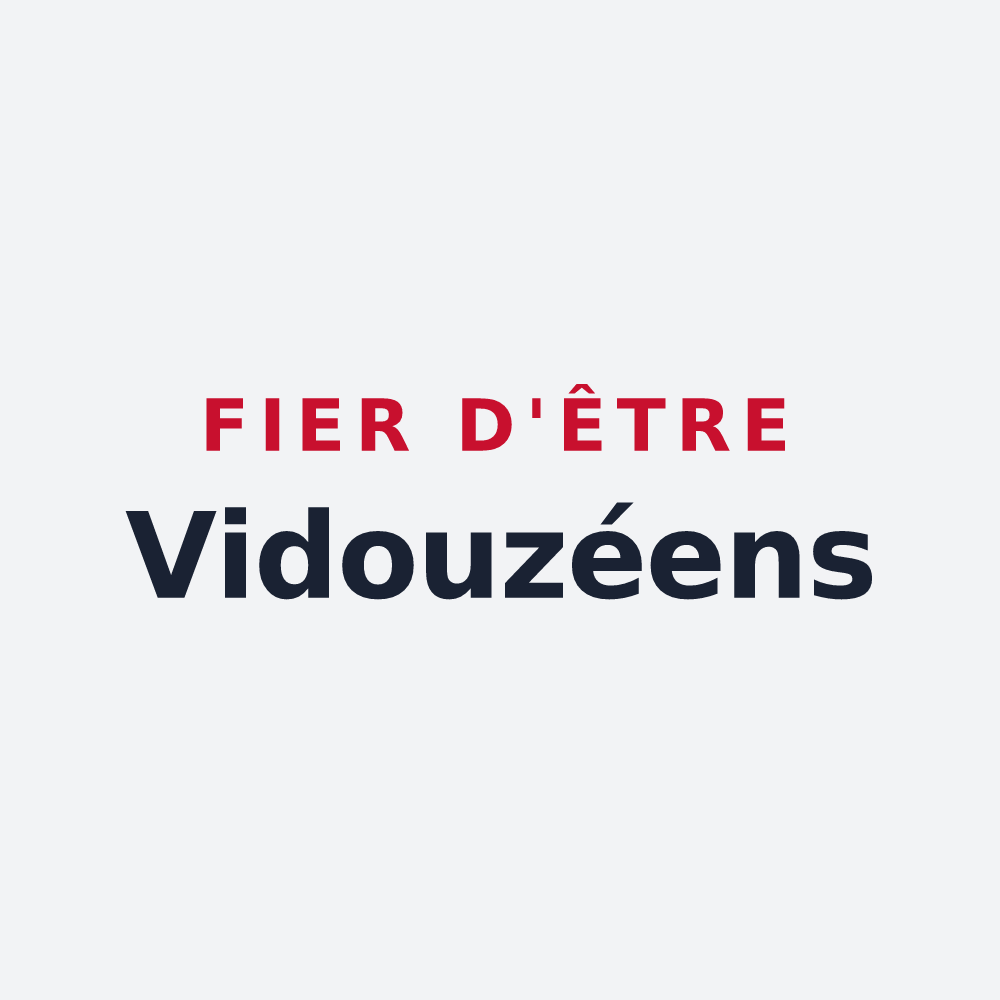 Poster « Fier d'être Vidouzéens » — design pour Vidouze