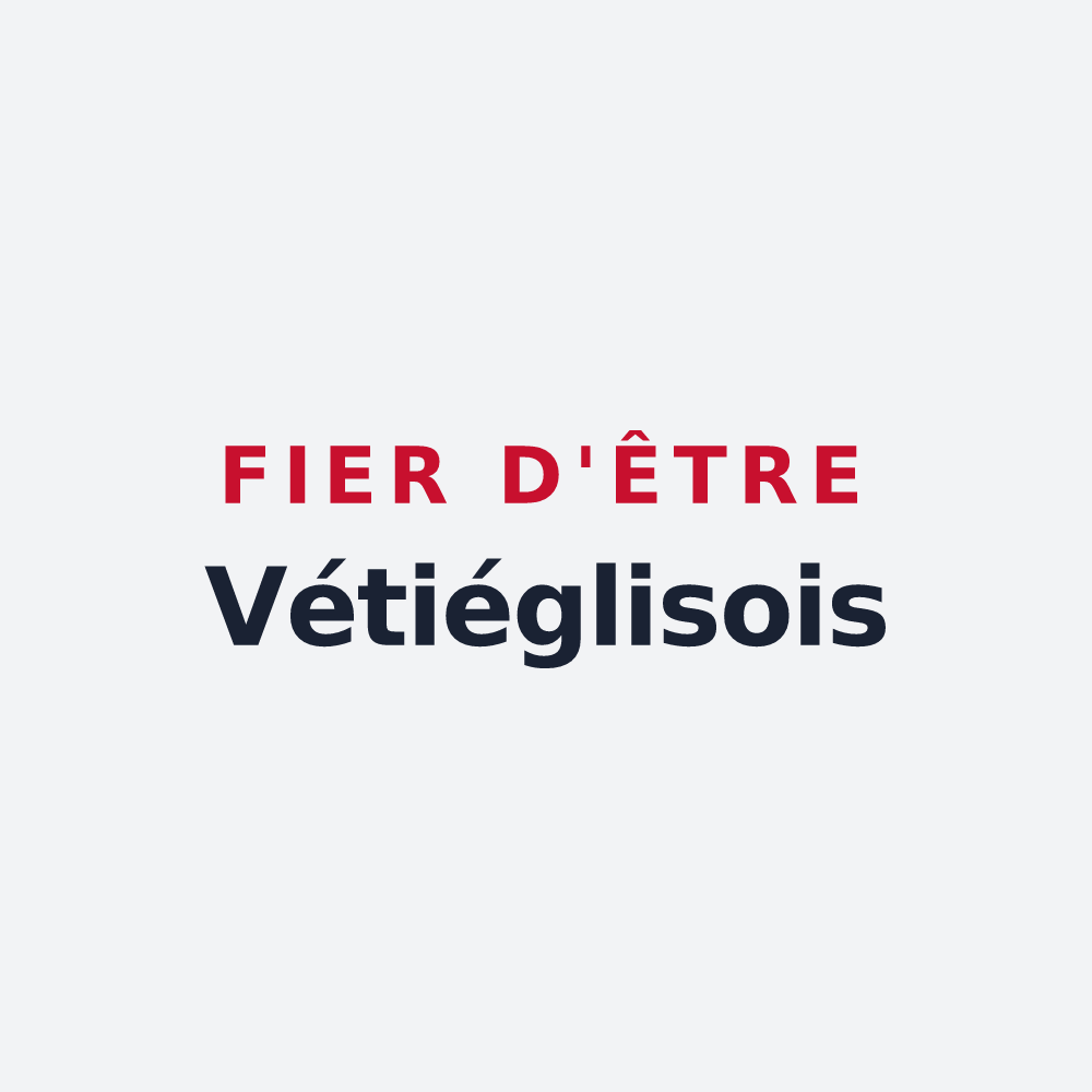 Poster « Fier d'être Vétiéglisois » — design pour Vieille-Église