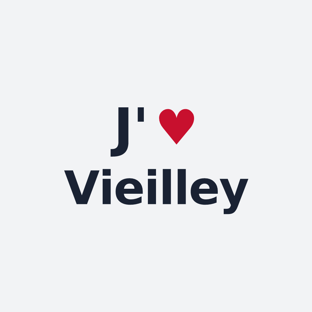 Poster personnalisé Vieilley — design J'aime Vieilley