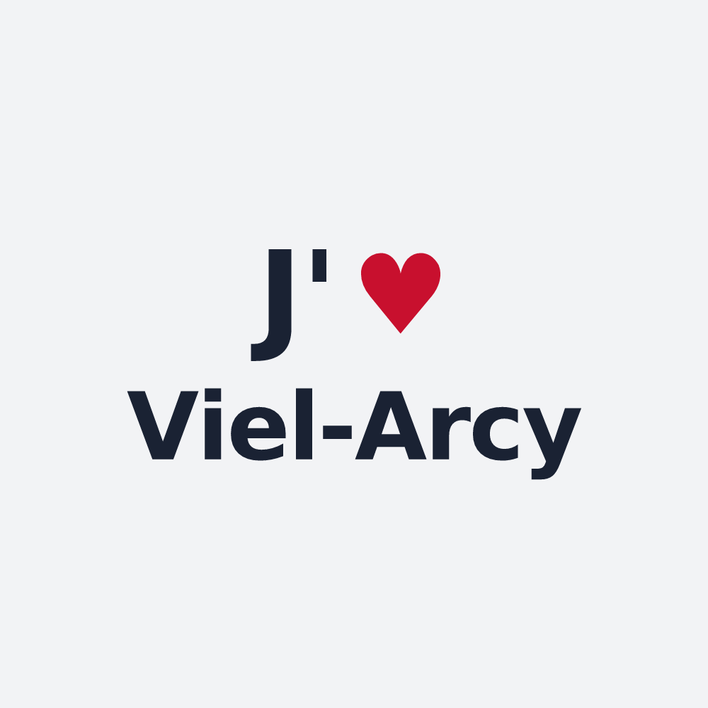 Poster personnalisé Viel-Arcy — design J'aime Viel-Arcy