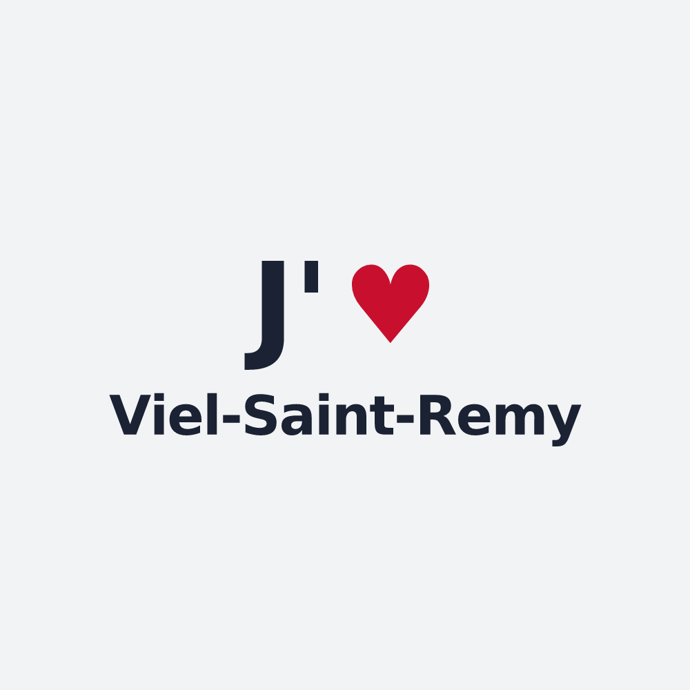 Poster personnalisé Viel-Saint-Remy — design « J'aime Viel-Saint-Remy » imprimé sur le poster
