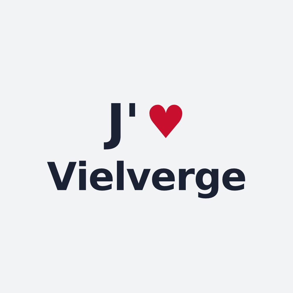 Poster personnalisé Vielverge — design « J'aime Vielverge » imprimé sur le poster