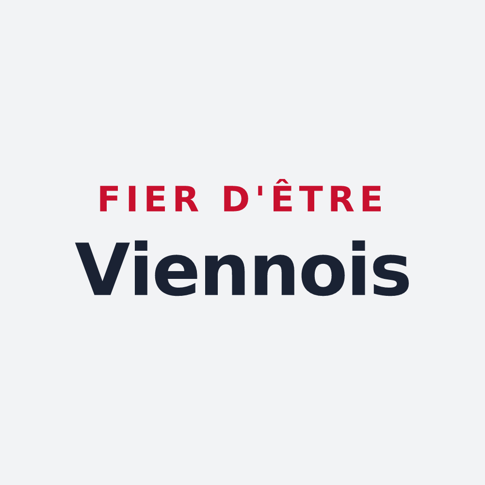 Poster « Fier d'être Viennois » — design pour Vienne