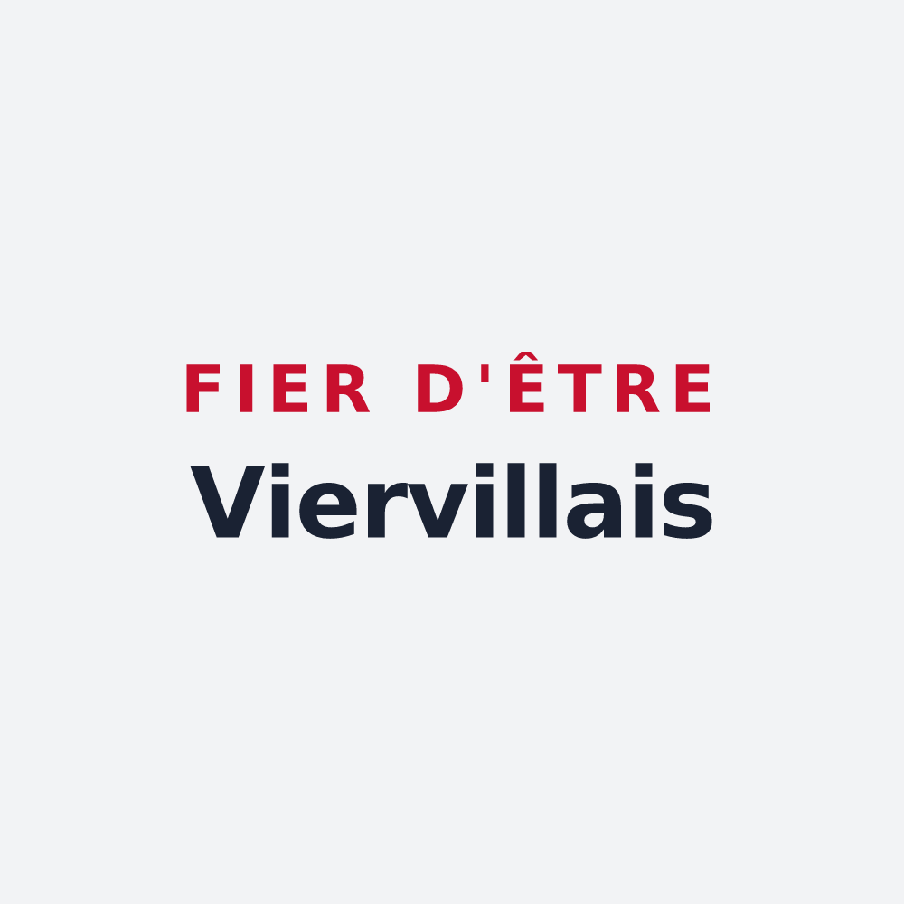 Poster « Fier d'être Viervillais » — design pour Vierville-sur-Mer