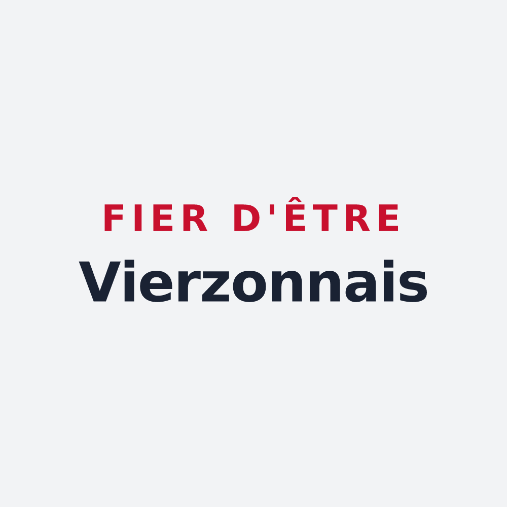 Poster « Fier d'être Vierzonnais » — design pour Vierzon