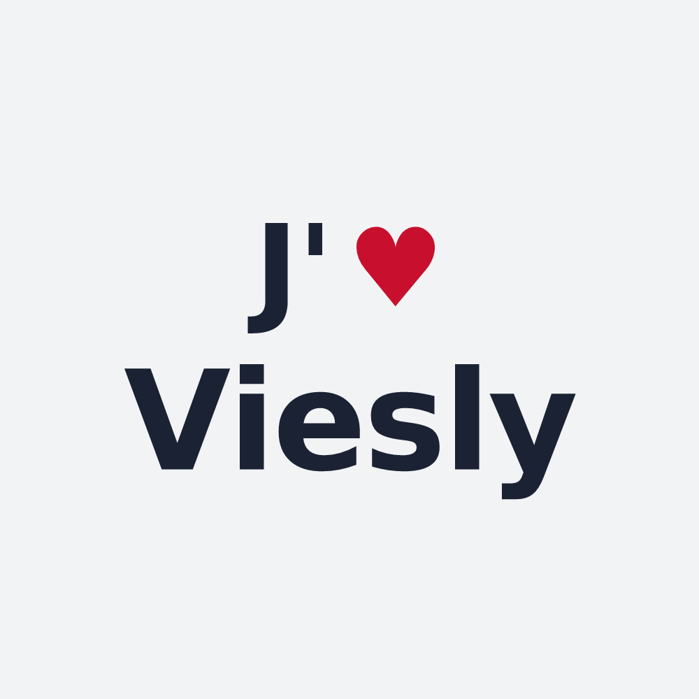 Poster personnalisé Viesly — design « J'aime Viesly » imprimé sur le poster