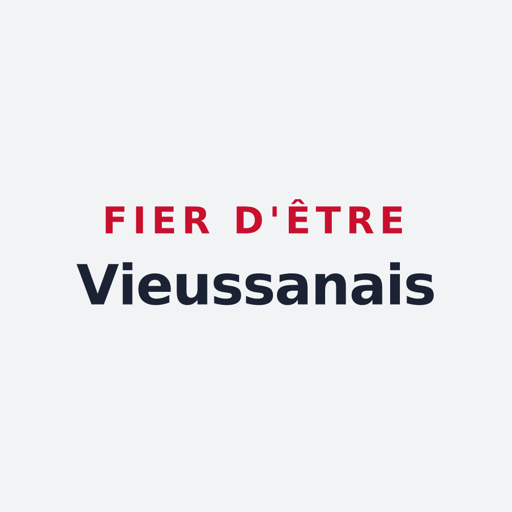 Poster « Fier d'être Vieussanais » — design pour Vieussan