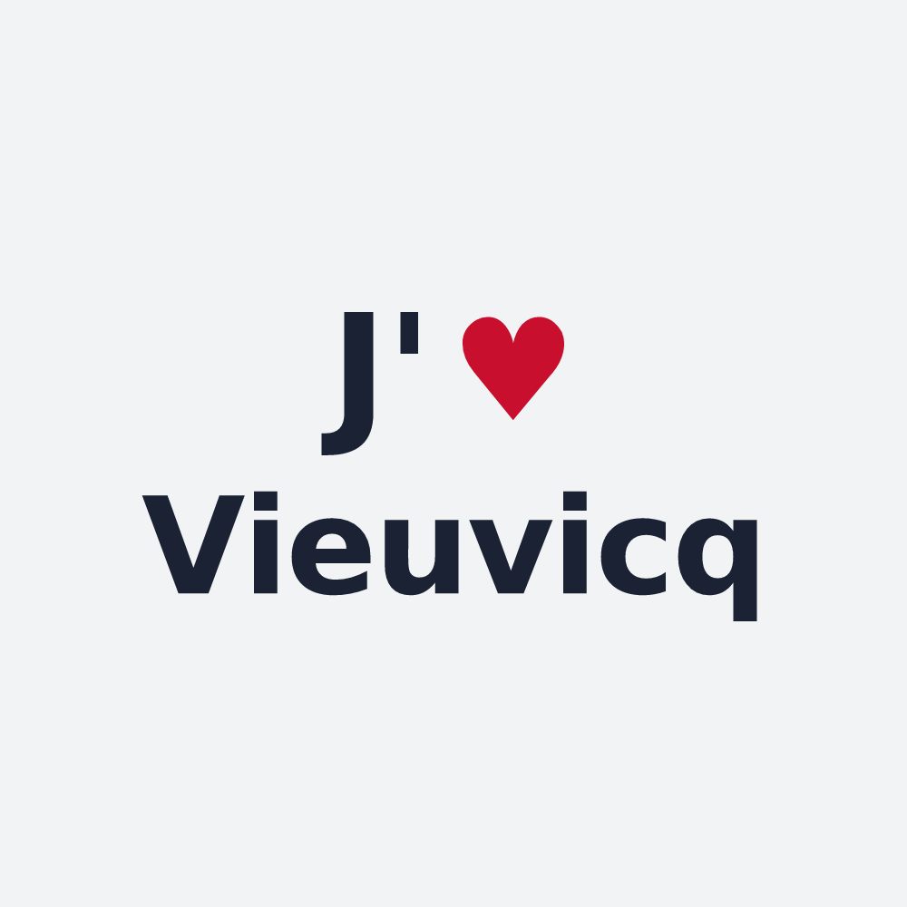 Poster personnalisé Vieuvicq — design J'aime Vieuvicq