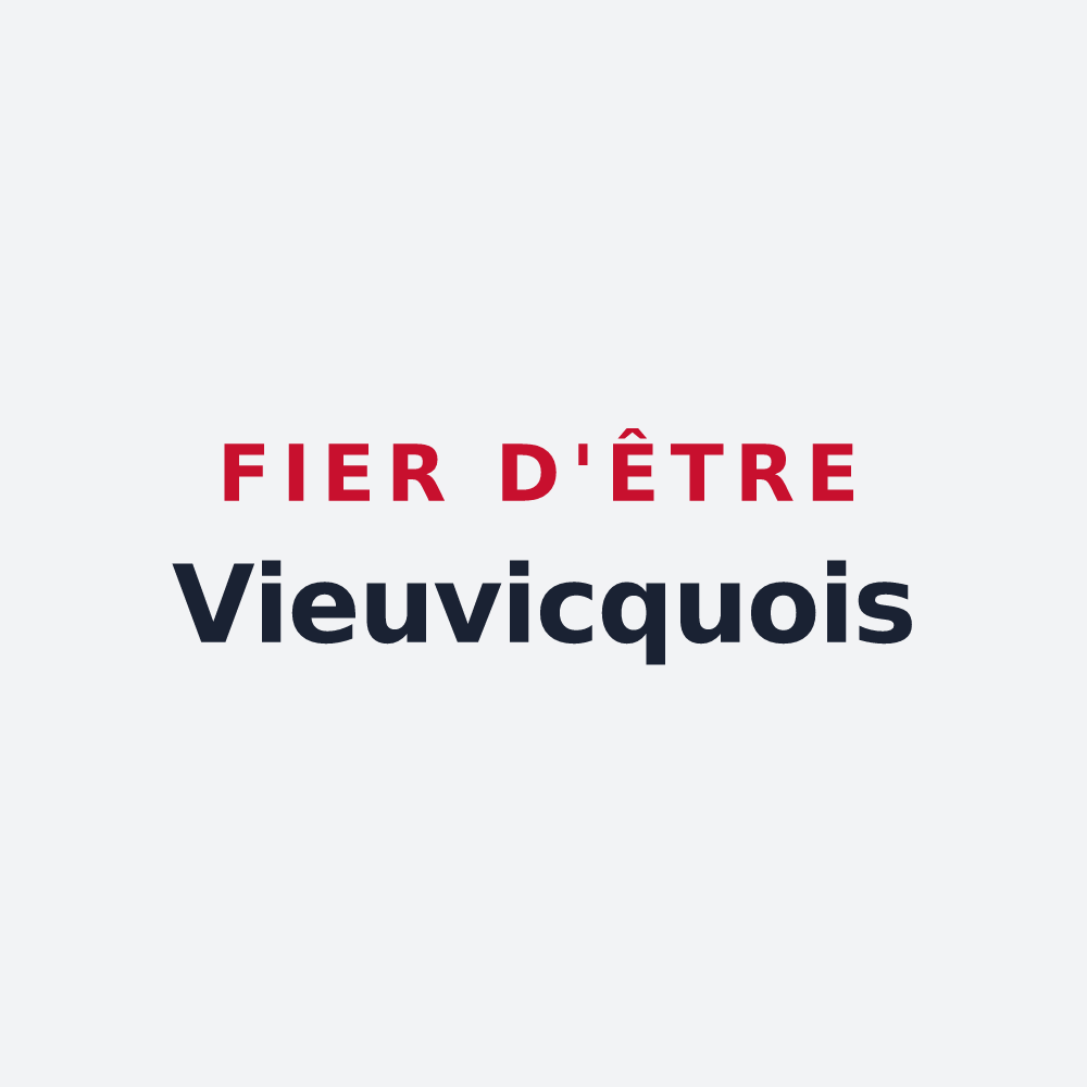 Poster « Fier d'être Vieuvicquois » — design pour Vieuvicq