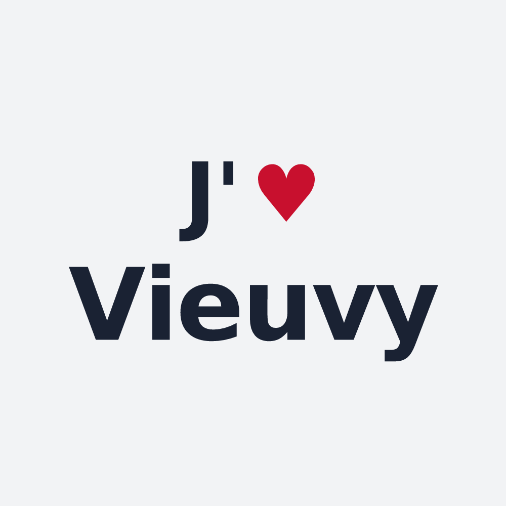 Poster personnalisé Vieuvy — design J'aime Vieuvy
