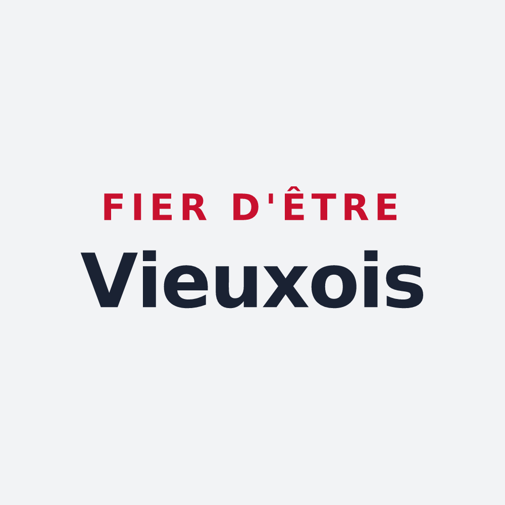 Poster « Fier d'être Vieuxois » — design pour Vieux